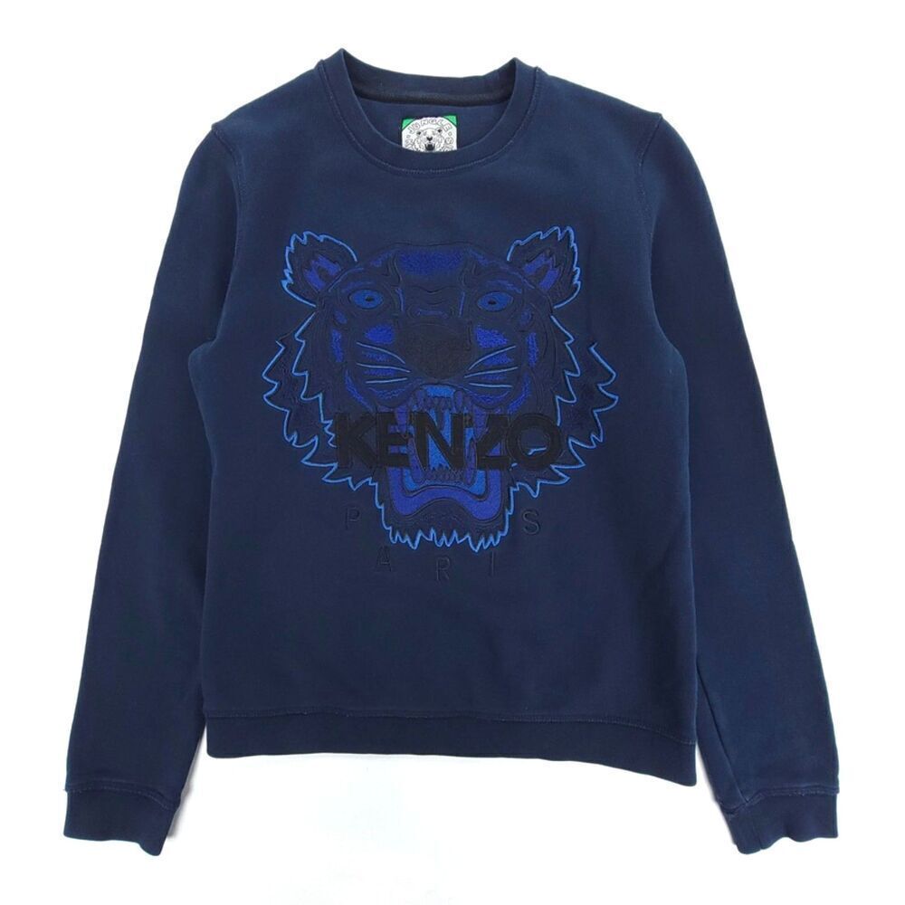 KENZO Paris Jungle Tiger Crewneck Sweatshirt Fleece Pullover Sweater Athleisure